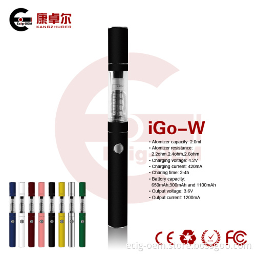 Cigarrillo Electronico EGO-W, Clearomizer of E-Cigarette EGO-W
